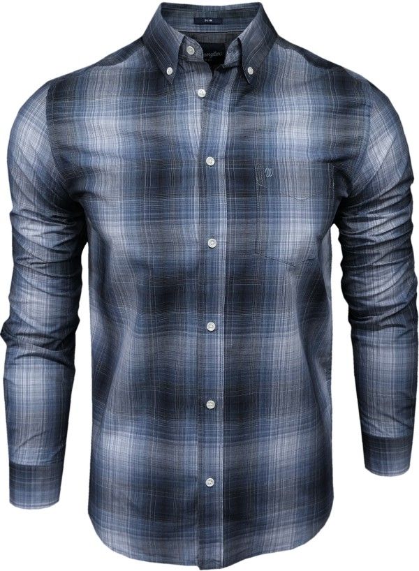  Wrangler košeľa regular fit kockovaný white xl