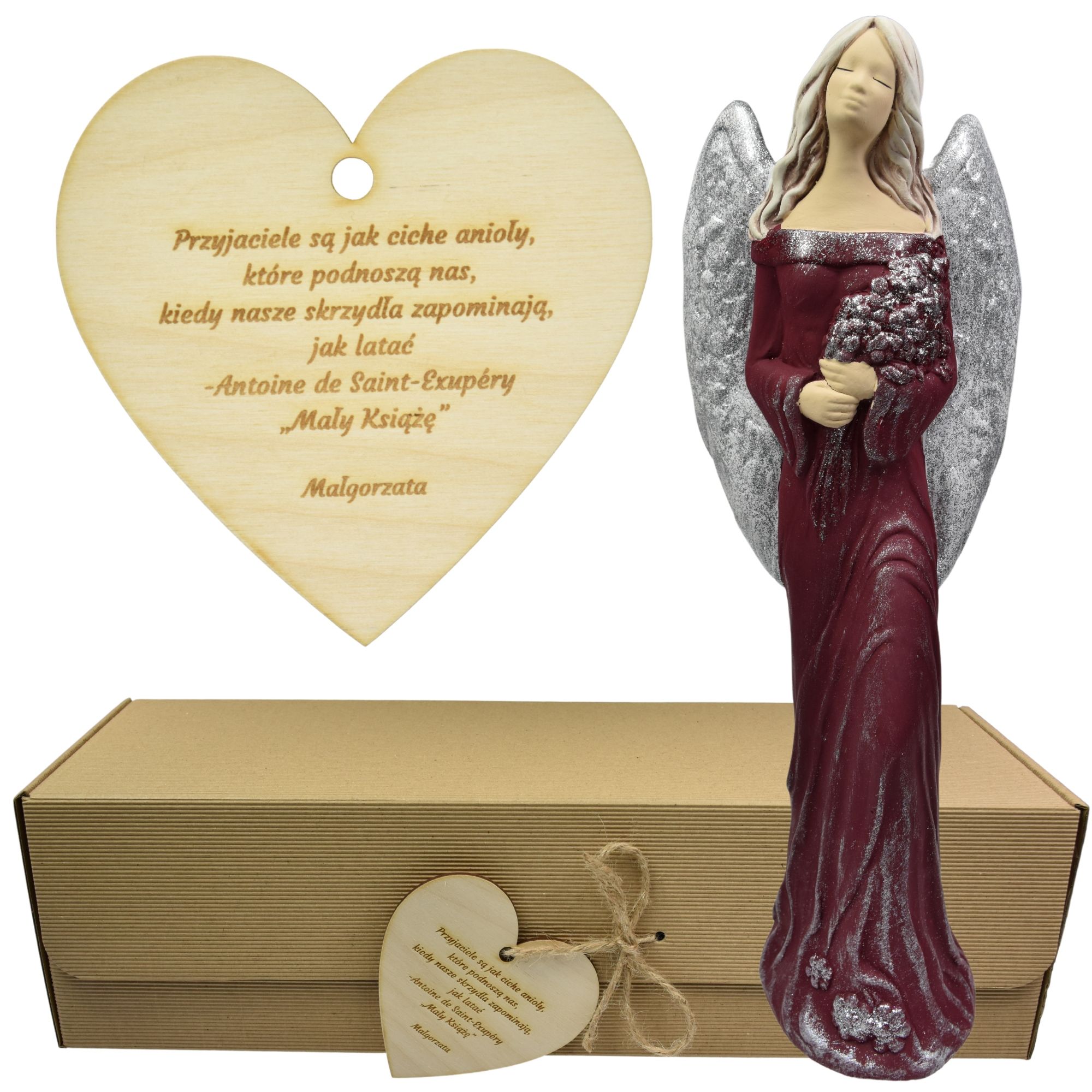  Angel figurine large adornment gift colour engraving