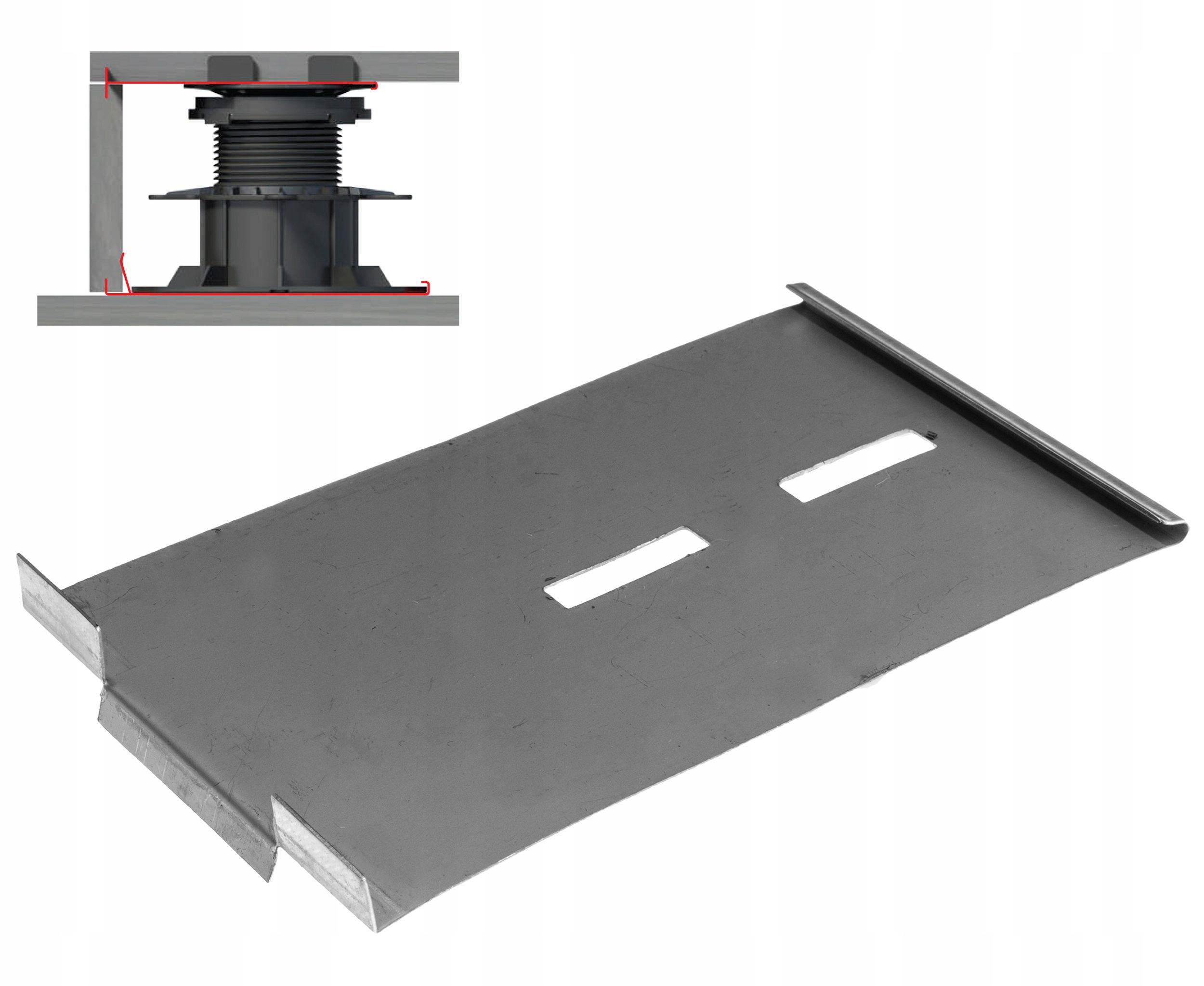  Regulēta atbalsta terases zem paneļiem betons porcelāns sijas dēļi 40-80 mm