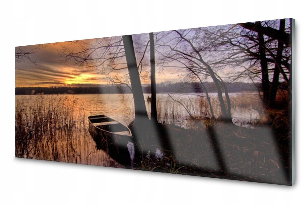  Lacobel glasplatte küche lilien wasser 140x70