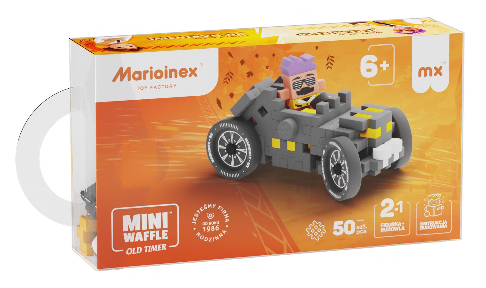  Marioinex waffle mini autos race car, megan, 50 el pink, rennen 2 in 1
