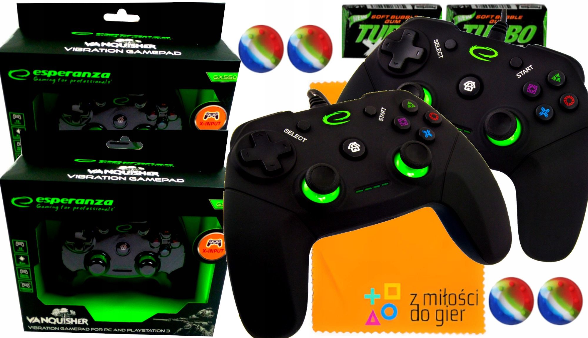  Žaidimų pultai laidinis ps2 ps3 pc vibracija usb corsair naujas visapusiškas