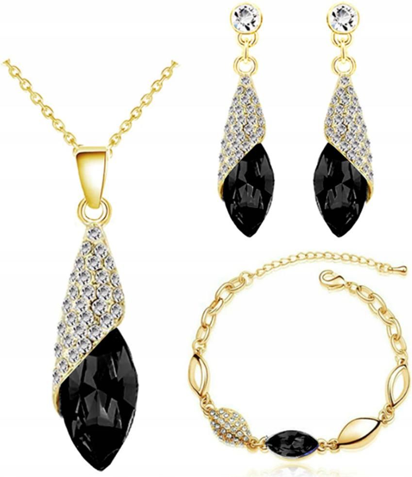  Goldschmuckset für hochzeiten gelb herz vergoldet mit weiß herzen