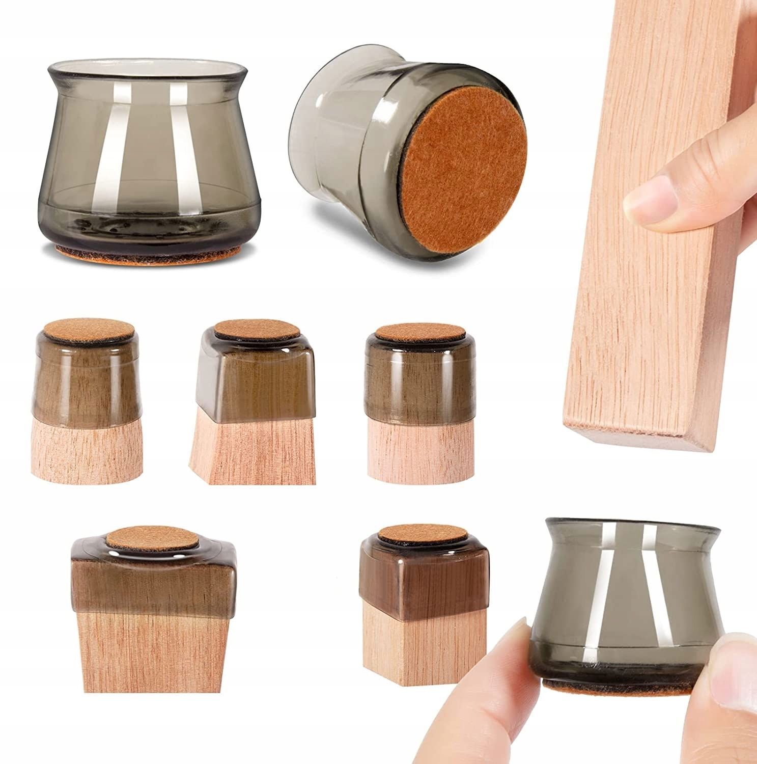  Vāciņi kājām krēsli jūtama 22-24mm