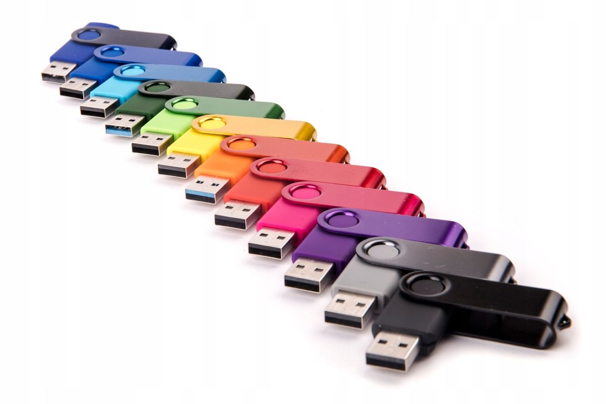  Dažādas krāsas pendrive 1 gb usb 2.0 flash twister kopa 10 datoriem.