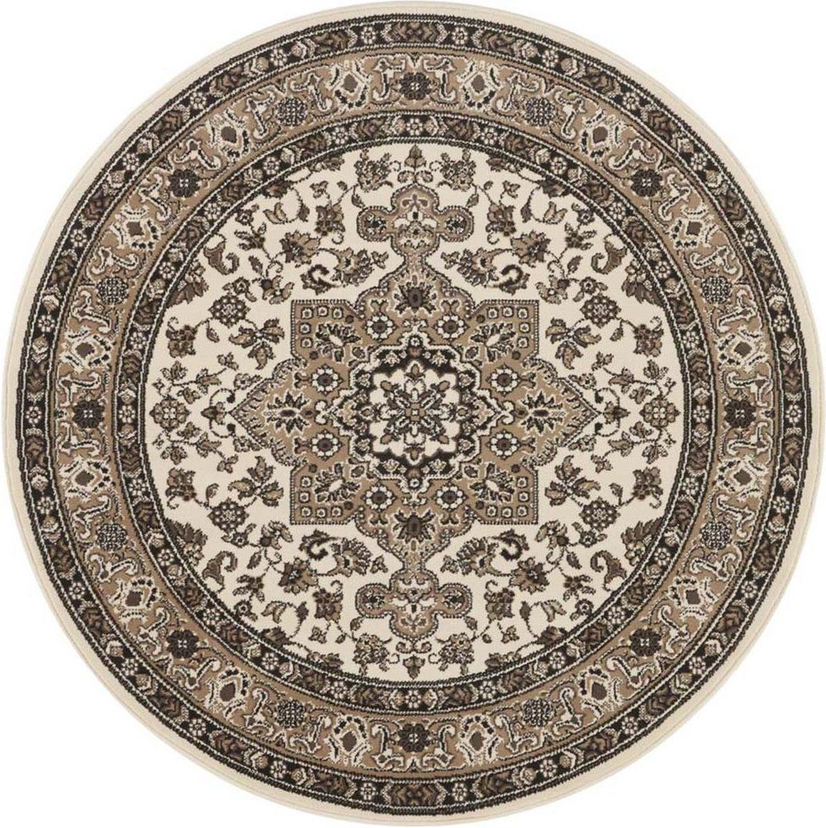  Round carpet for the living room 140cm , soft italian ,green creamy pattern mandala