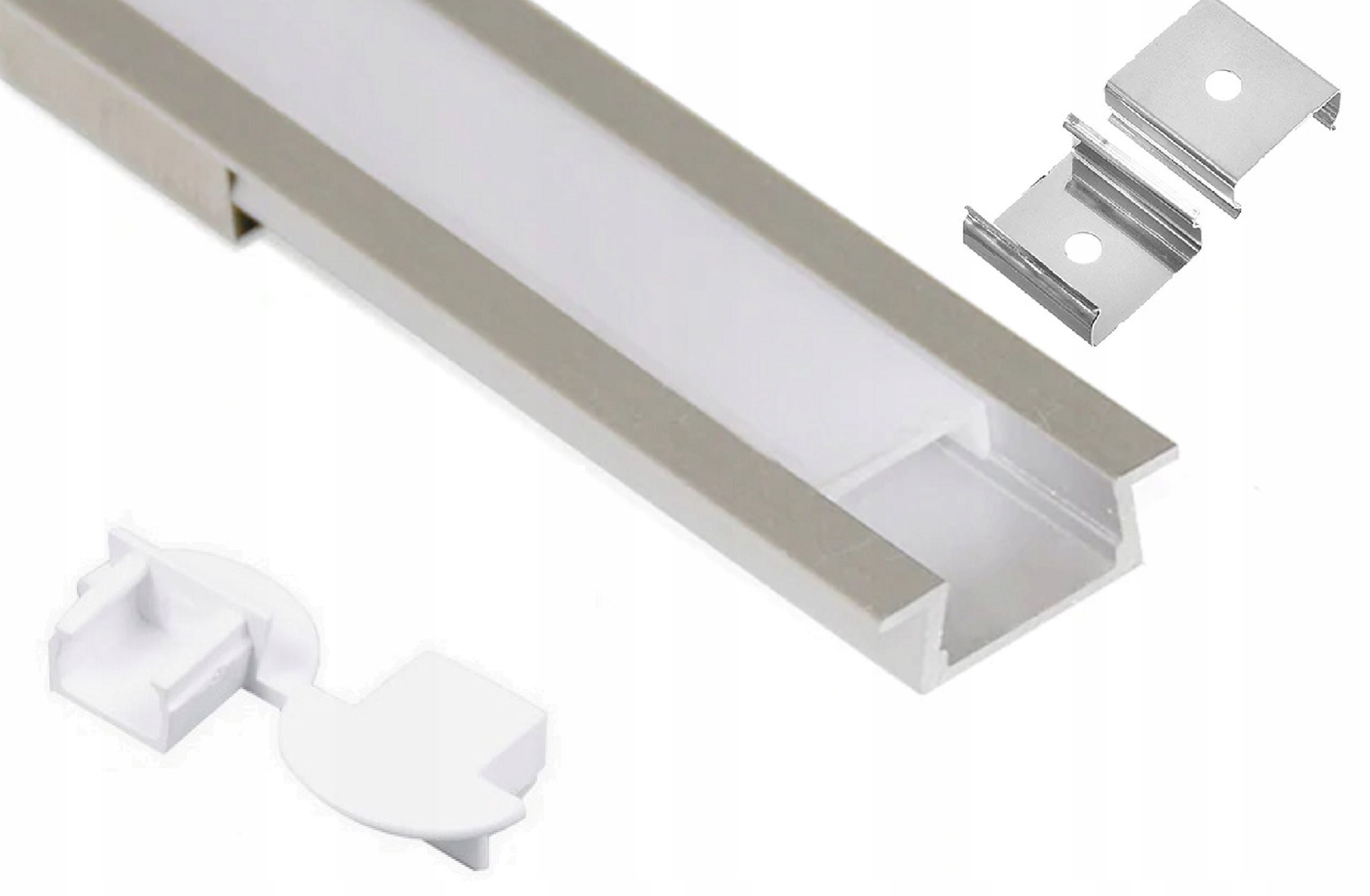 Alumiiniumprofiil led ribad must nurgeline alu 1m + kiire kapuuts