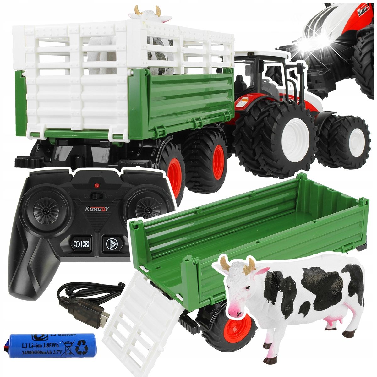  Traktor s otáčením ciagnik zemědělský stroj pohyblivé části obří pneumatiky