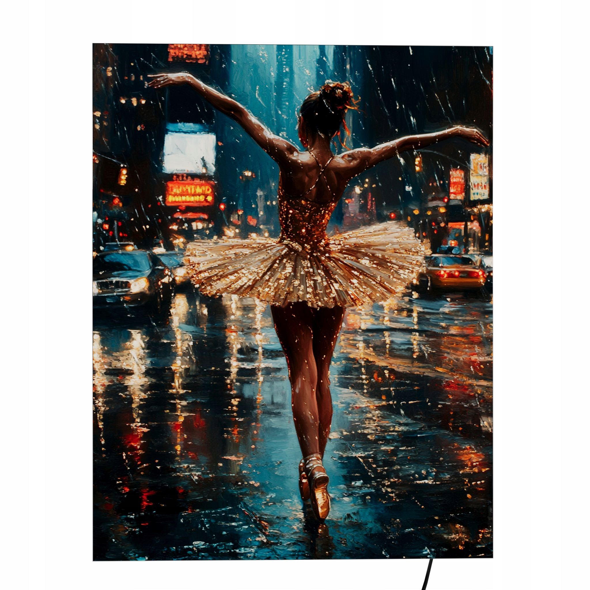  Sienas panelis ar led apgaismojumu 46 cm x 75 cm sēnes