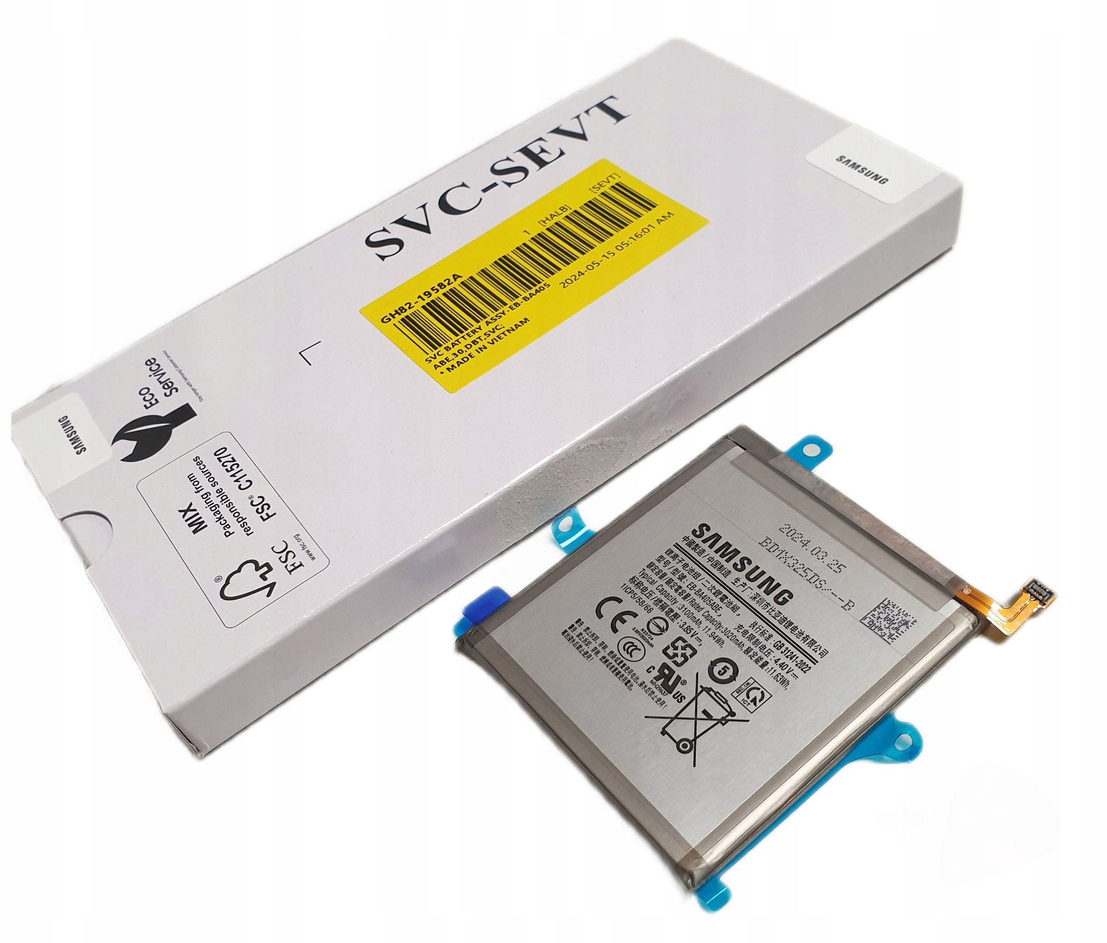  Originali baterija "samsung" eb-bg990aby 4500 "samsung" s21 fe g990 gh82-26409a