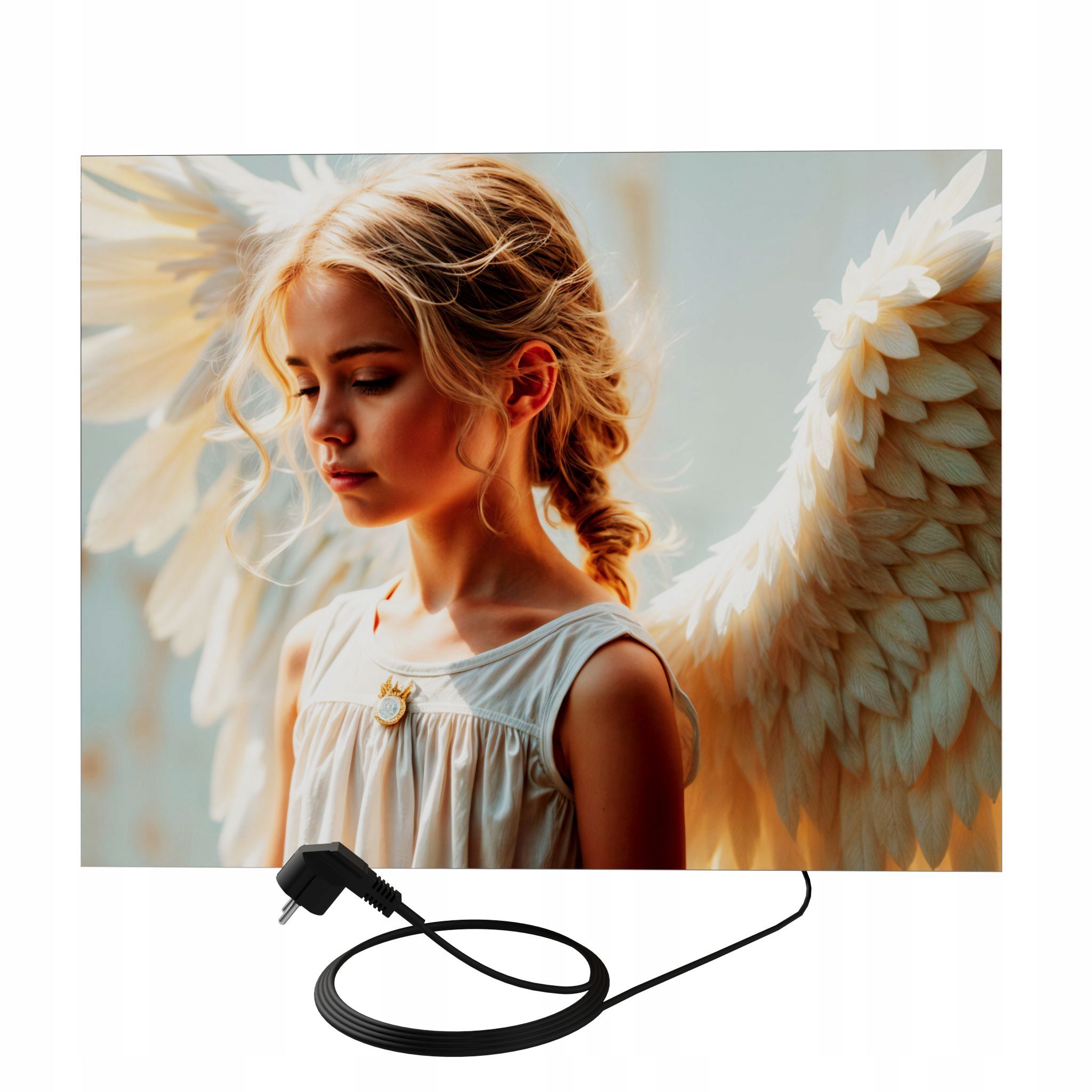  Sienas panelis ar led apgaismojumu 46 cm x 75 cm sēnes