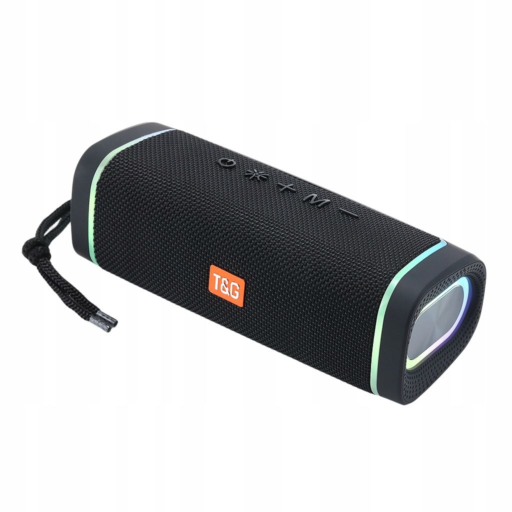  Wireless speaker t&g tg375 bass radio bluetooth led microphone black