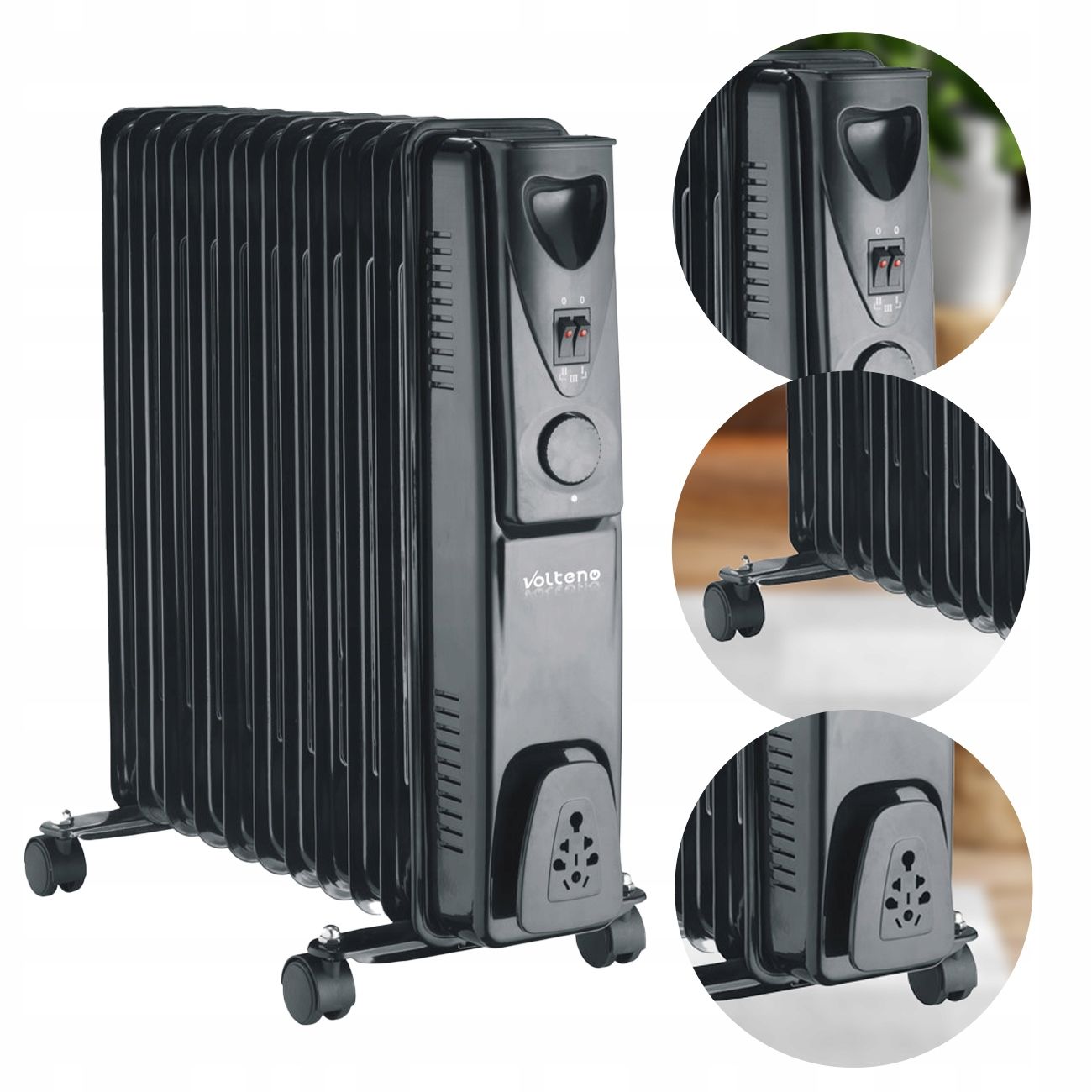  Termoventiliatorius oro šildytuvas elektrinis šildytuvas 2000w 3 lygiai su termostatu
