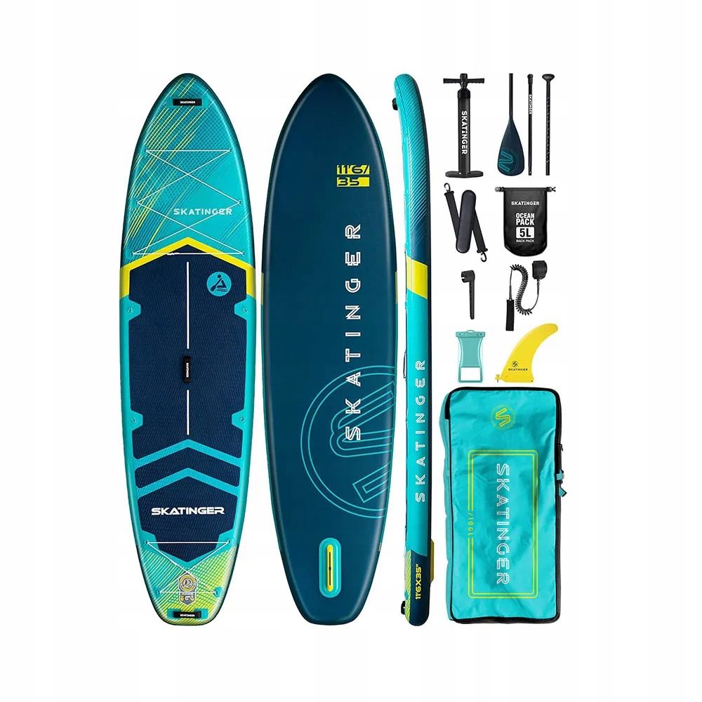  Sup lenta čiuožėjas leafy expedition blue 350x89x15 cm (11'6'')
