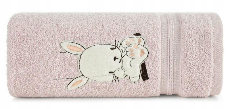  Kinderhandtuch 70x140 baby 63 silber panda 450g/m2 eurofirany
