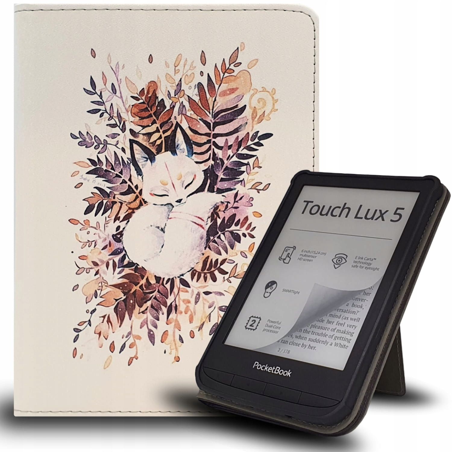  Byla viršelis case į pocketbook color, basic lux 2 4, touch lux 4 5, gobook
