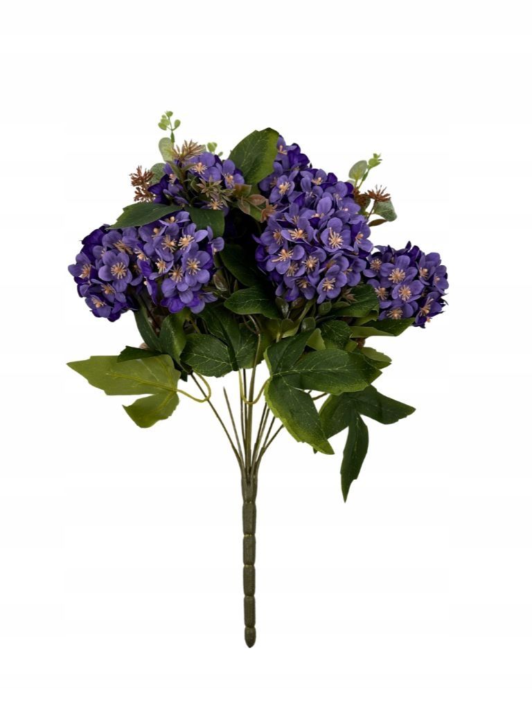  Puokštė hortenzijų 45 cm violetinė į vazą į kapines