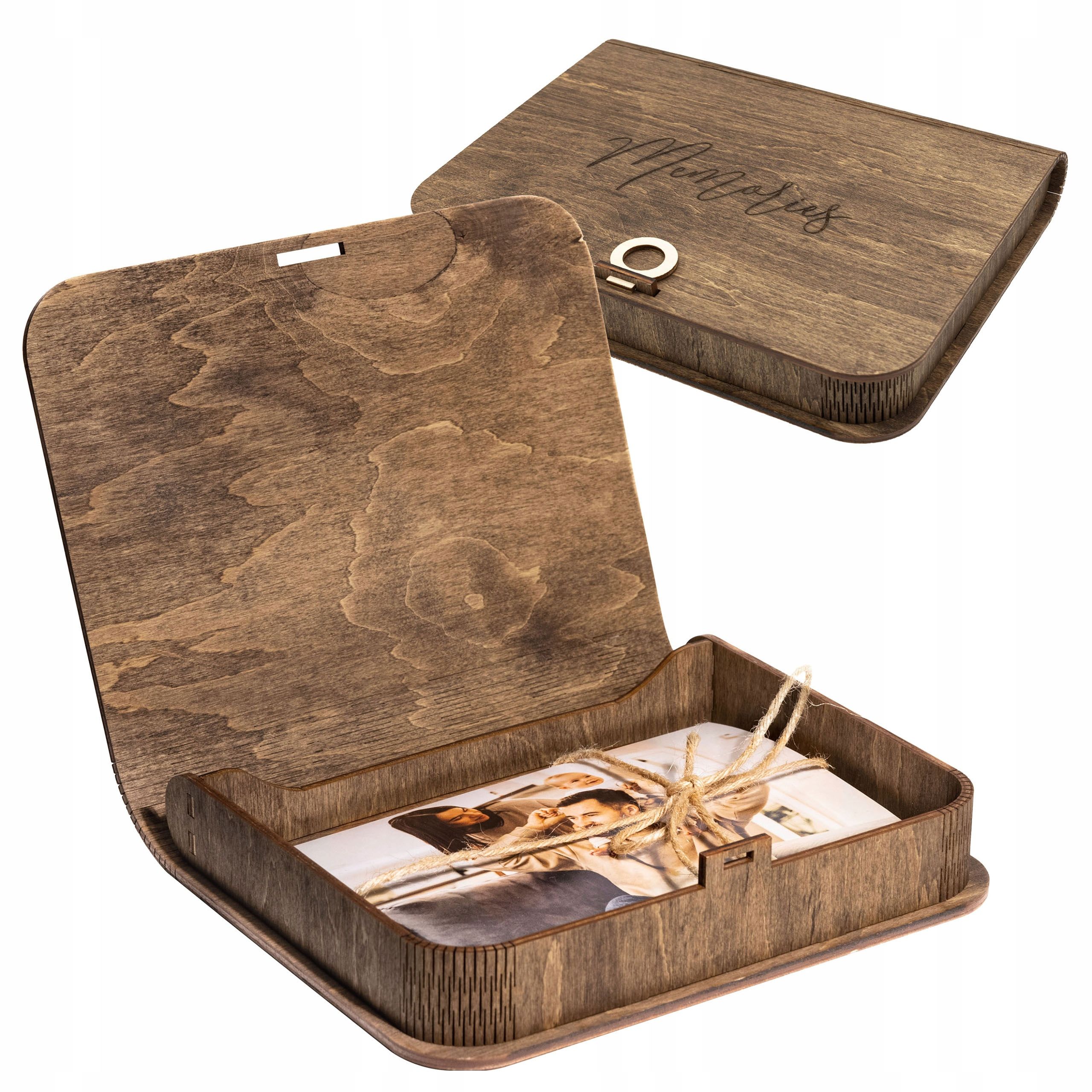  Dėžė nuotraukoms 10x15 cm į 100 nuotraukų graviravimu personalizuota dovana