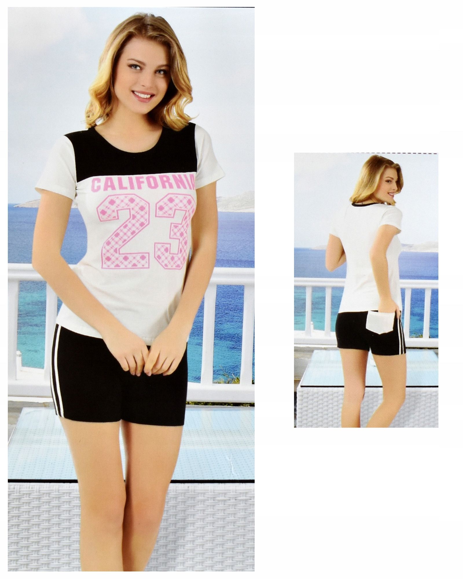  S/m garnitur feminin bluse i shorts 65159