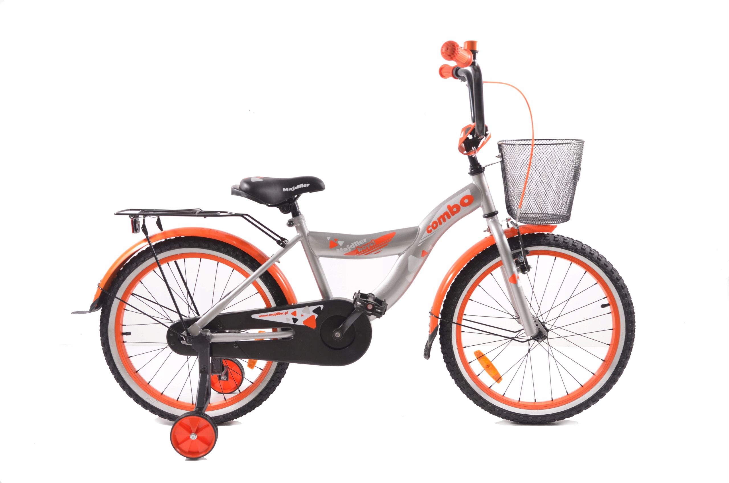  Dviratis majdller combo 20" juodos spalvos -oranžinės spalvos