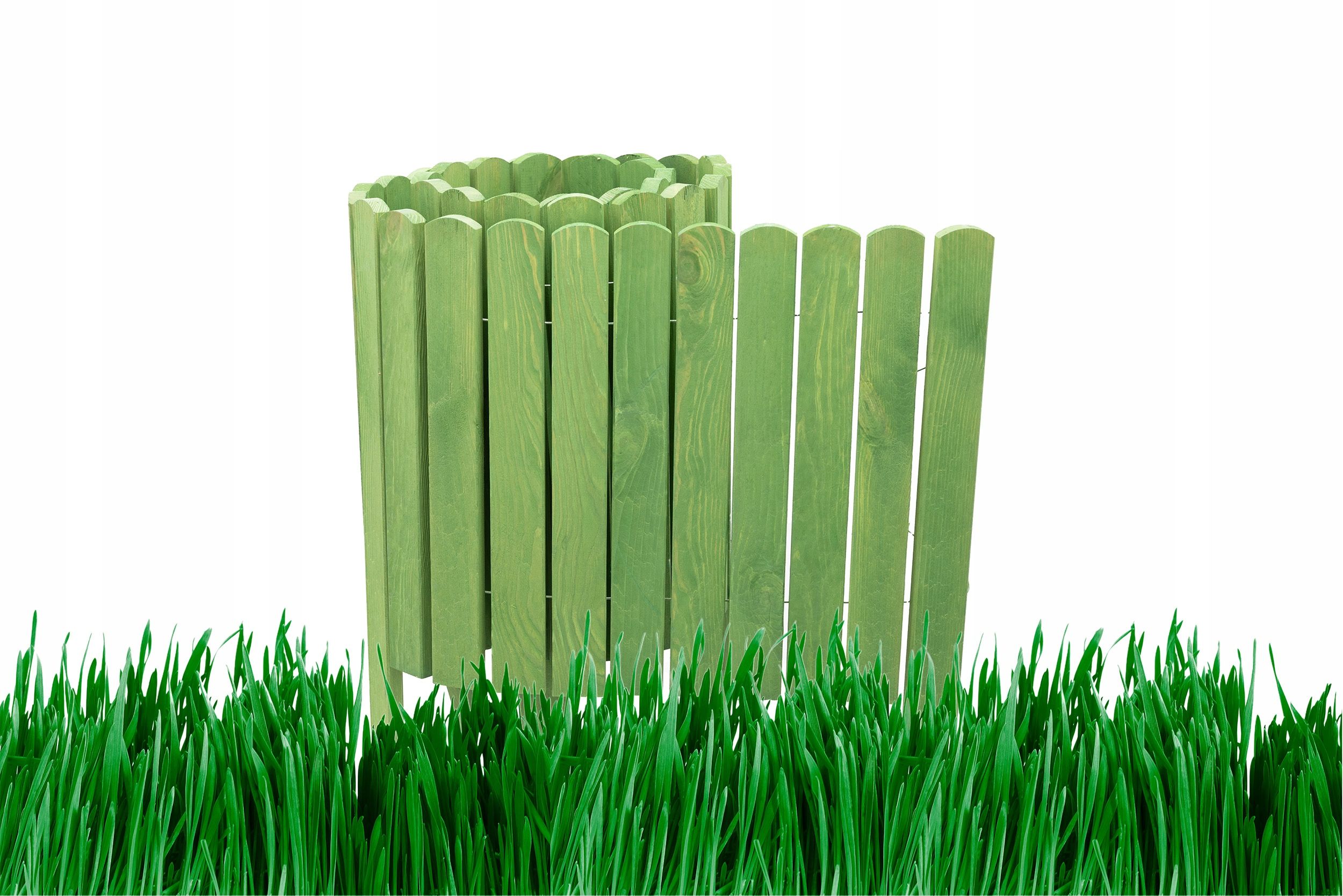  Garden fence lawn edging garden palisade wooden 10 x 200 cm