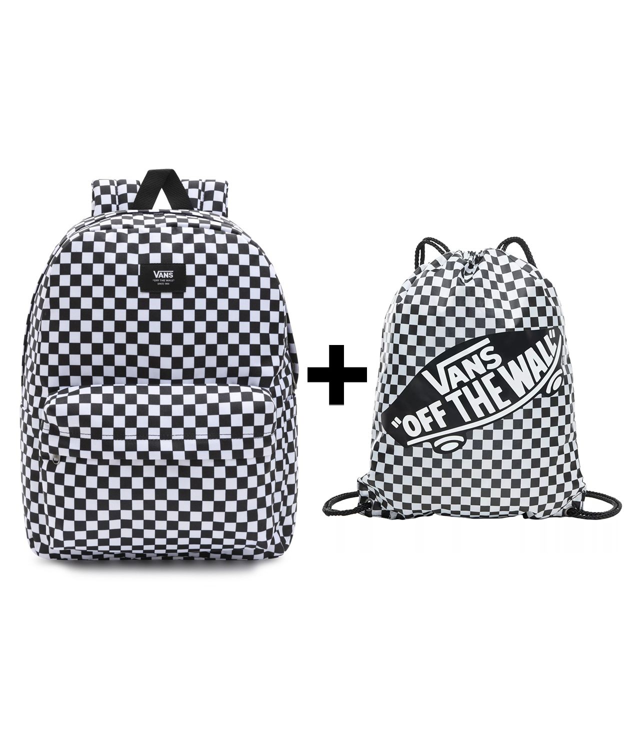  Garnitur vans-plecak old skool vn000h4xba5 blk / chrl + tasche vn000hecblk blk