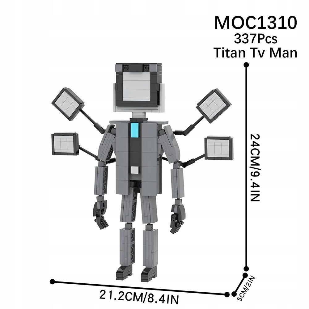  Mooxi skibidi toilet set macht bricks game großartig titan corps vs monitor man a