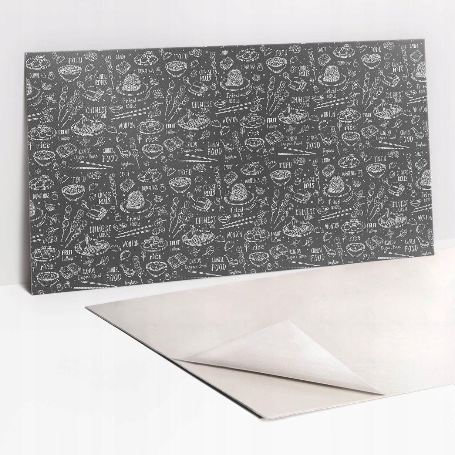  Lipīga plāksne pvc uz sienas, stāvs moderns moderns rindas 100x50 cm