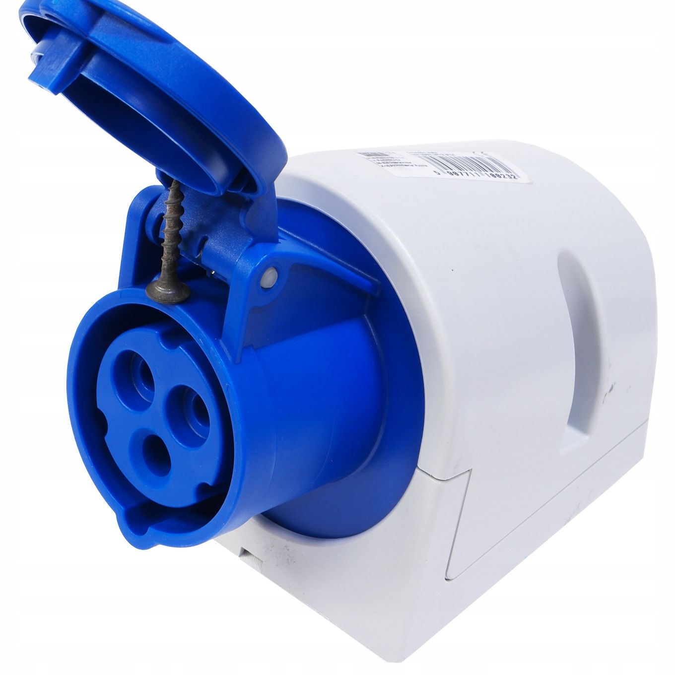  Taisns spraudnis 16a z/u uni-schuko melna krāsa wt-40