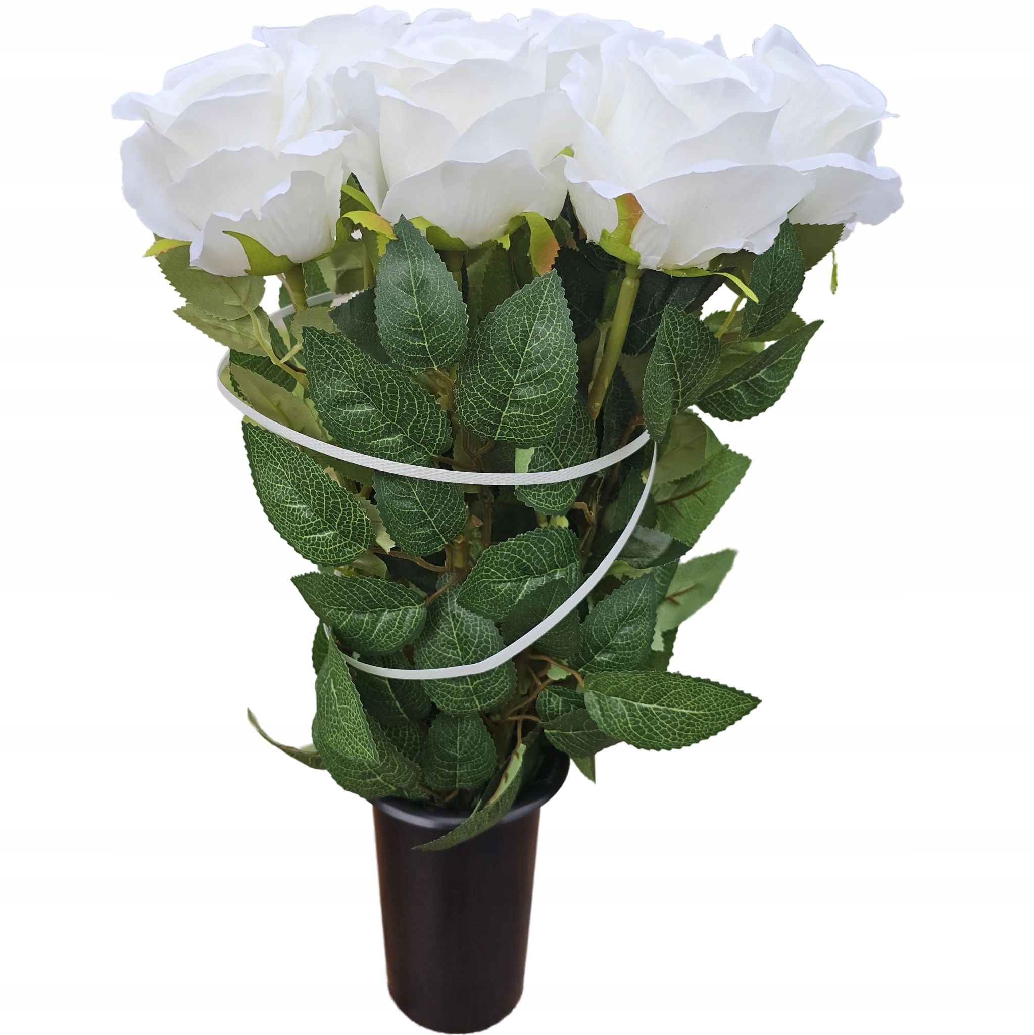  Bouquet red orchid into a vase artificial flowers tombstone cemetery premium
