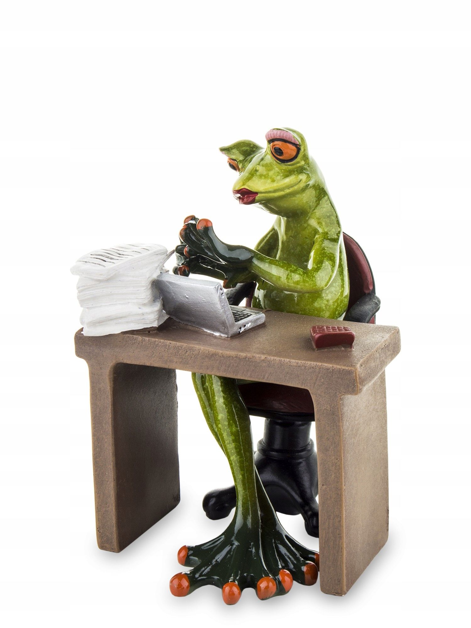  Figur frosch frosch auf rybach angler fischer geschenk