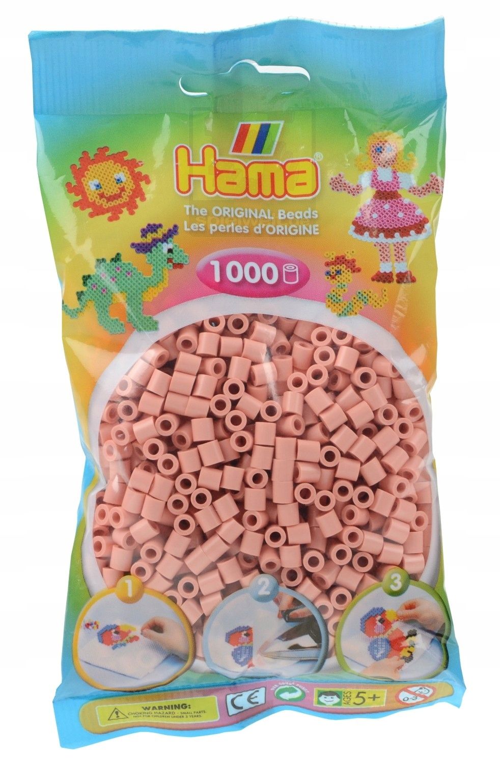  Hama 207-103 - svetlo žltý - 1000 korálky midi - krk