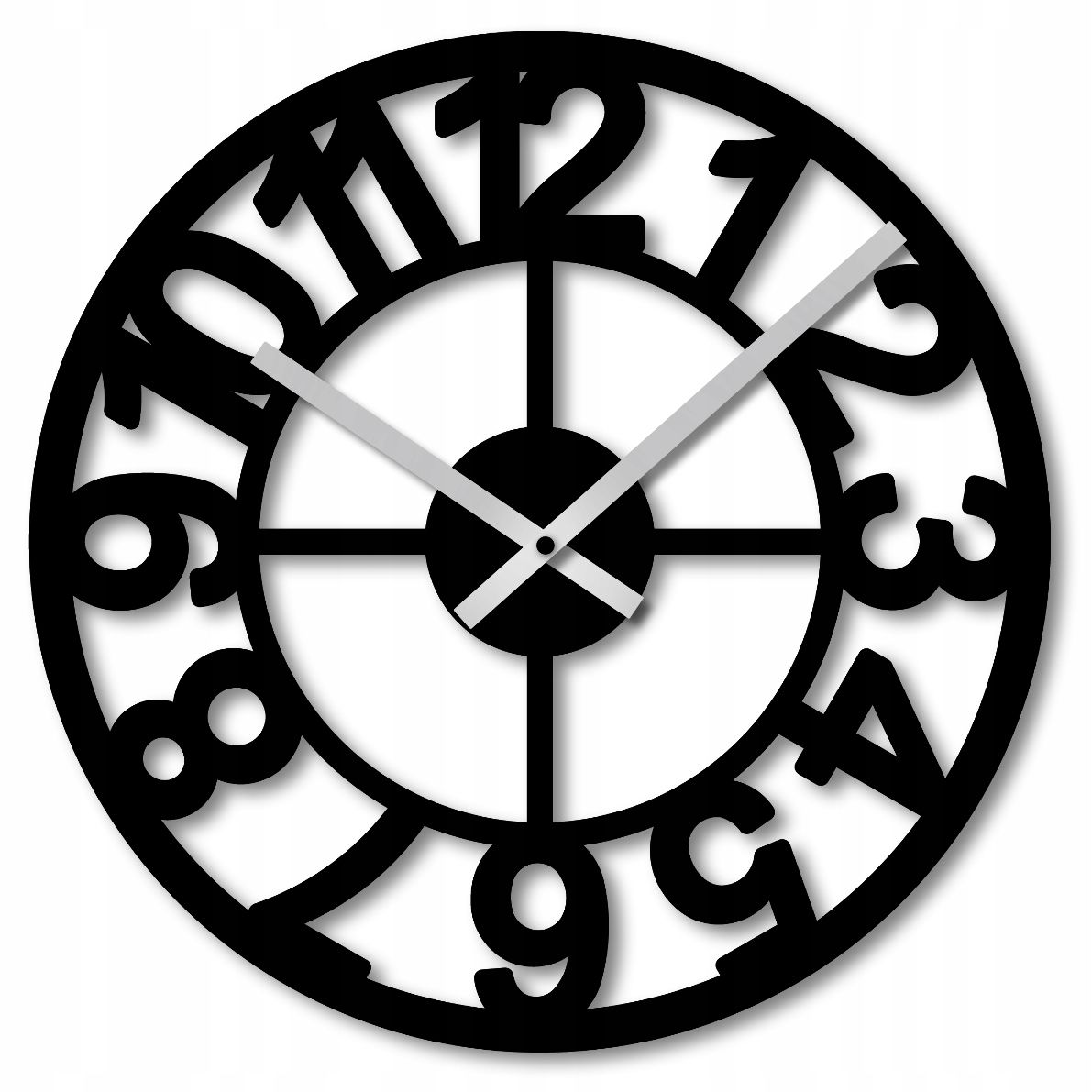  Wall clock 60 cm clock on the wall big clock openwork classic big numbers
