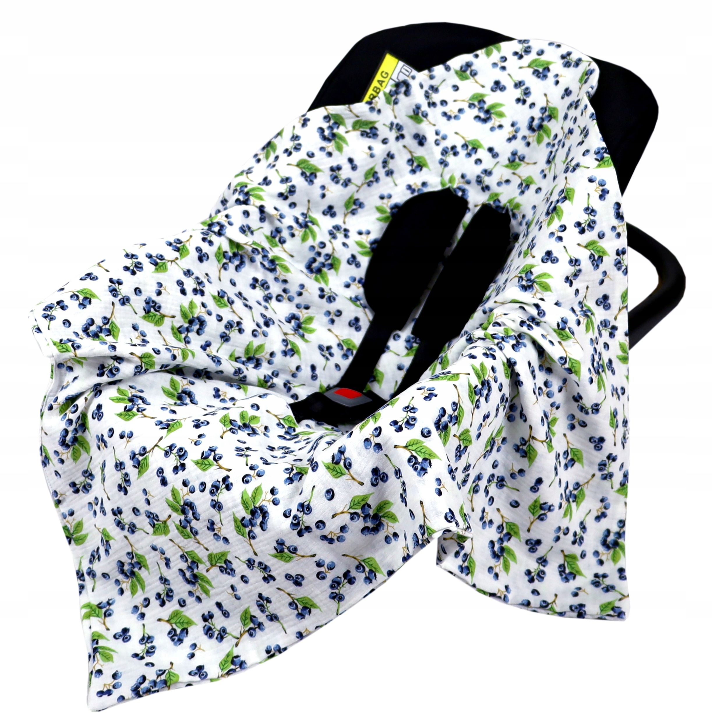  Babylux zakryté prikrývka prikryť pre autosedacku pre dopravcu mušelín muslin