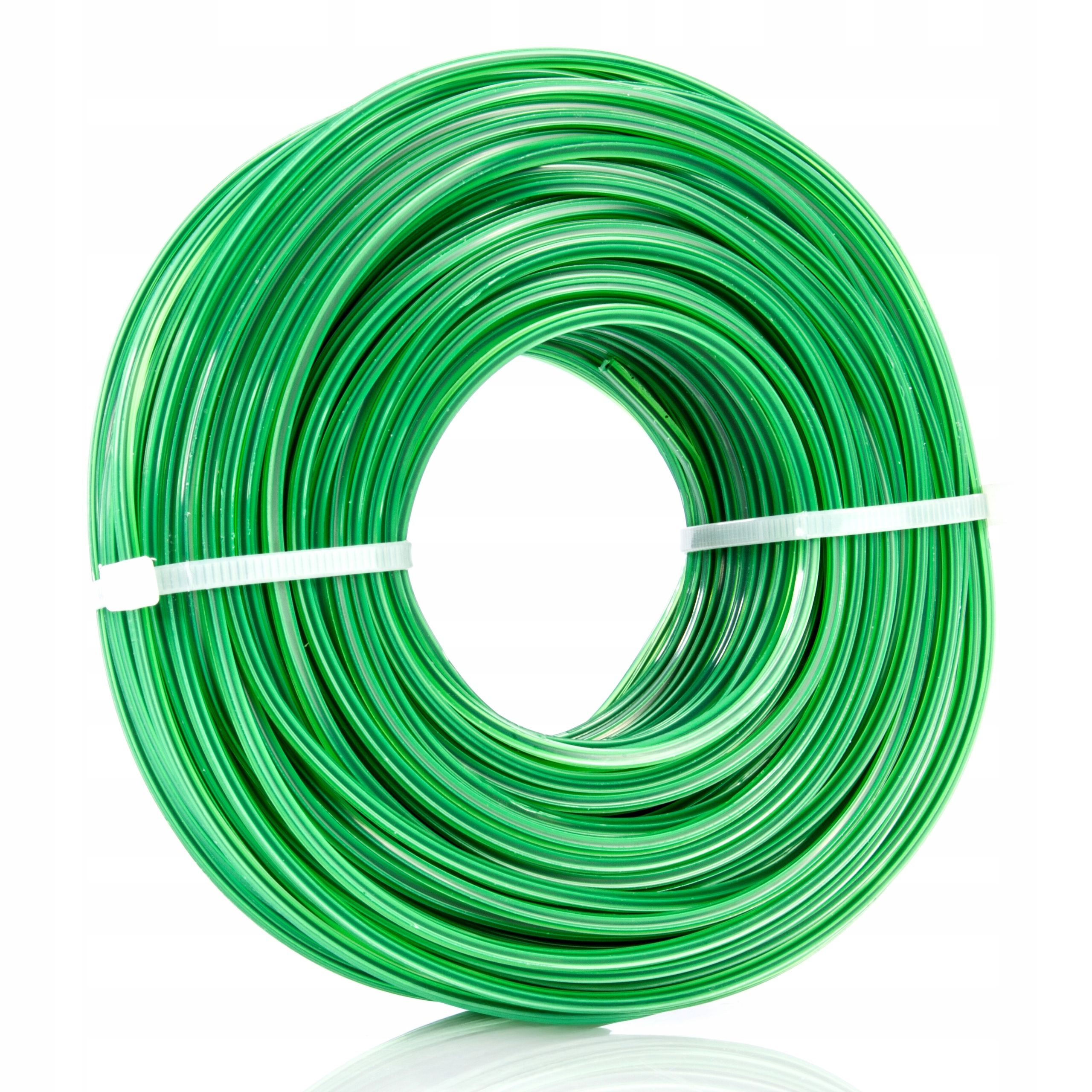  Řezací lano vyztužené pro hlavy sekačky na trávu kosy krychle solidní byliny 3,0mm 15m