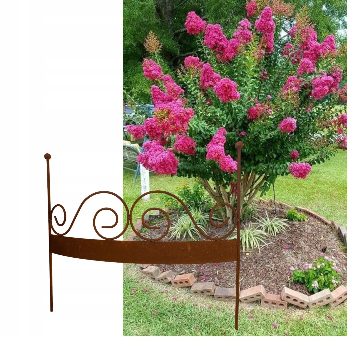  Support for bushes plants flower roses pergola 30/50cm single-seater semicircular