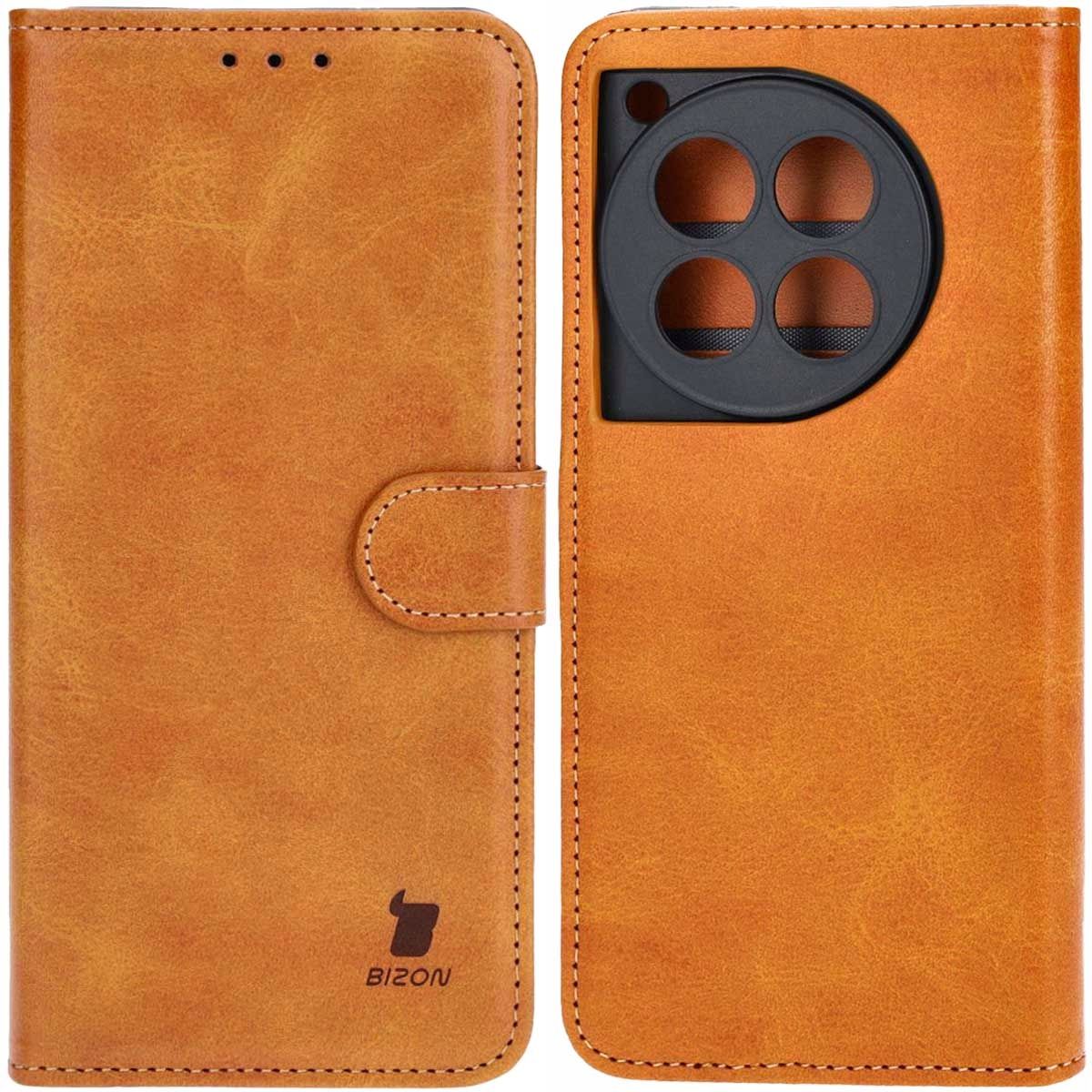 Atverčiamas dėklas iš ekologiškos odos bizon į oneplus 12 korpusas case cover