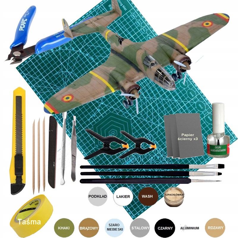  Modelis cisterna pantera tank panther type g + akrila krāsas modeļiem. aksesuāri