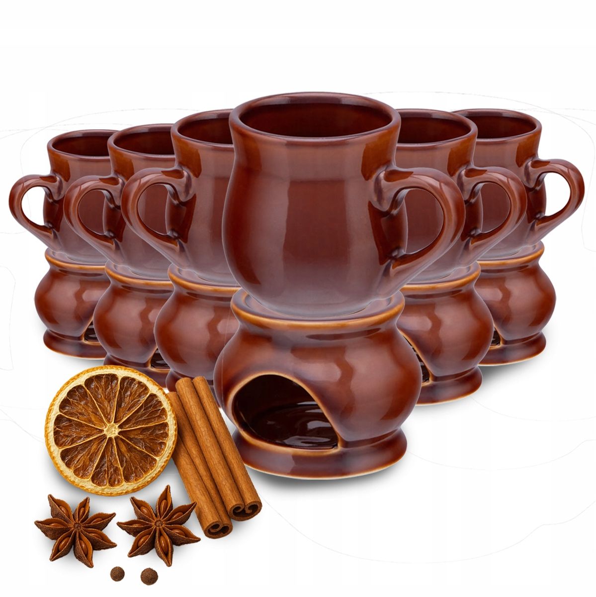  Tassen mit nach gehör für glühwein wein i bier keramik altom design 250 ml 6 pcs.