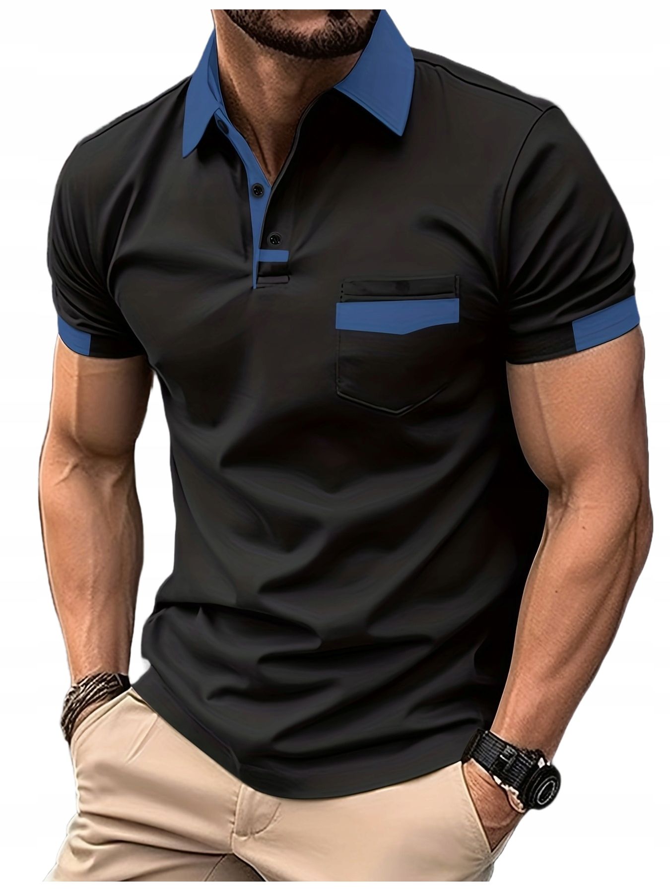  Moodne meeste polo särgid lühikesed varrukad värvid 3xl