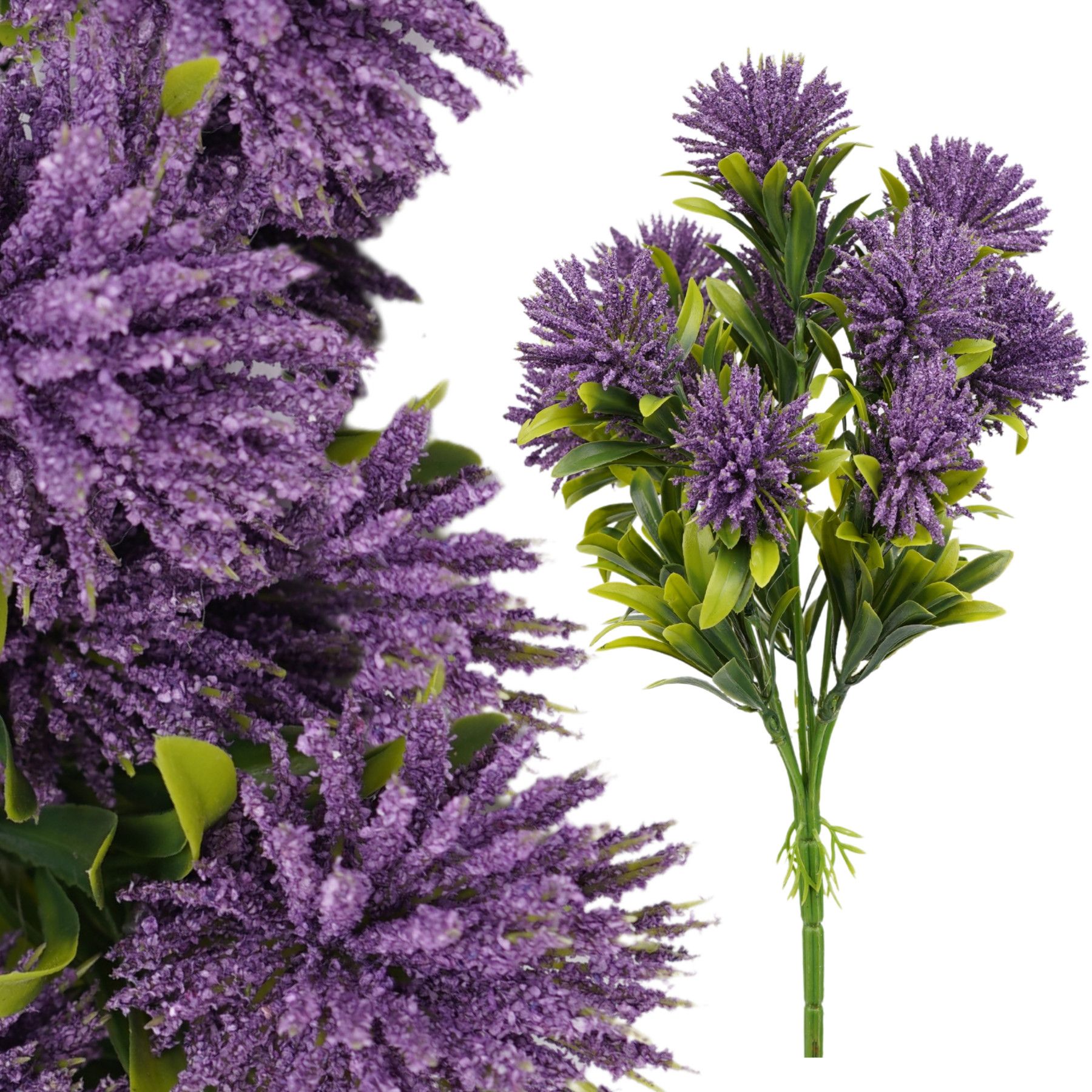  Dirbtinės gėlės gipsowka šakelė 32cm tanki violetinė priedas puokštėms