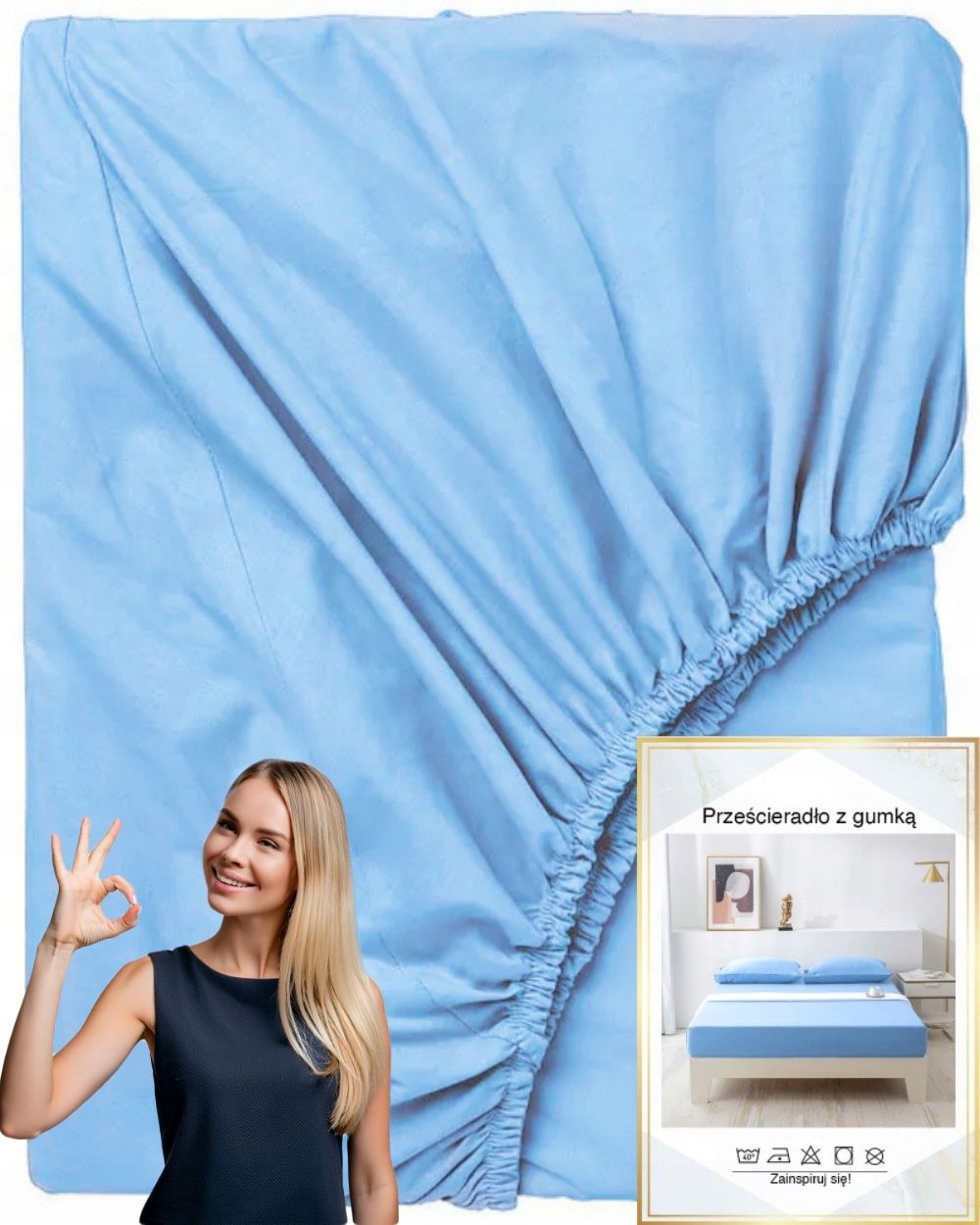  Puuvillane lina pehme kummiga premium 200x220 värvus pistaatsia