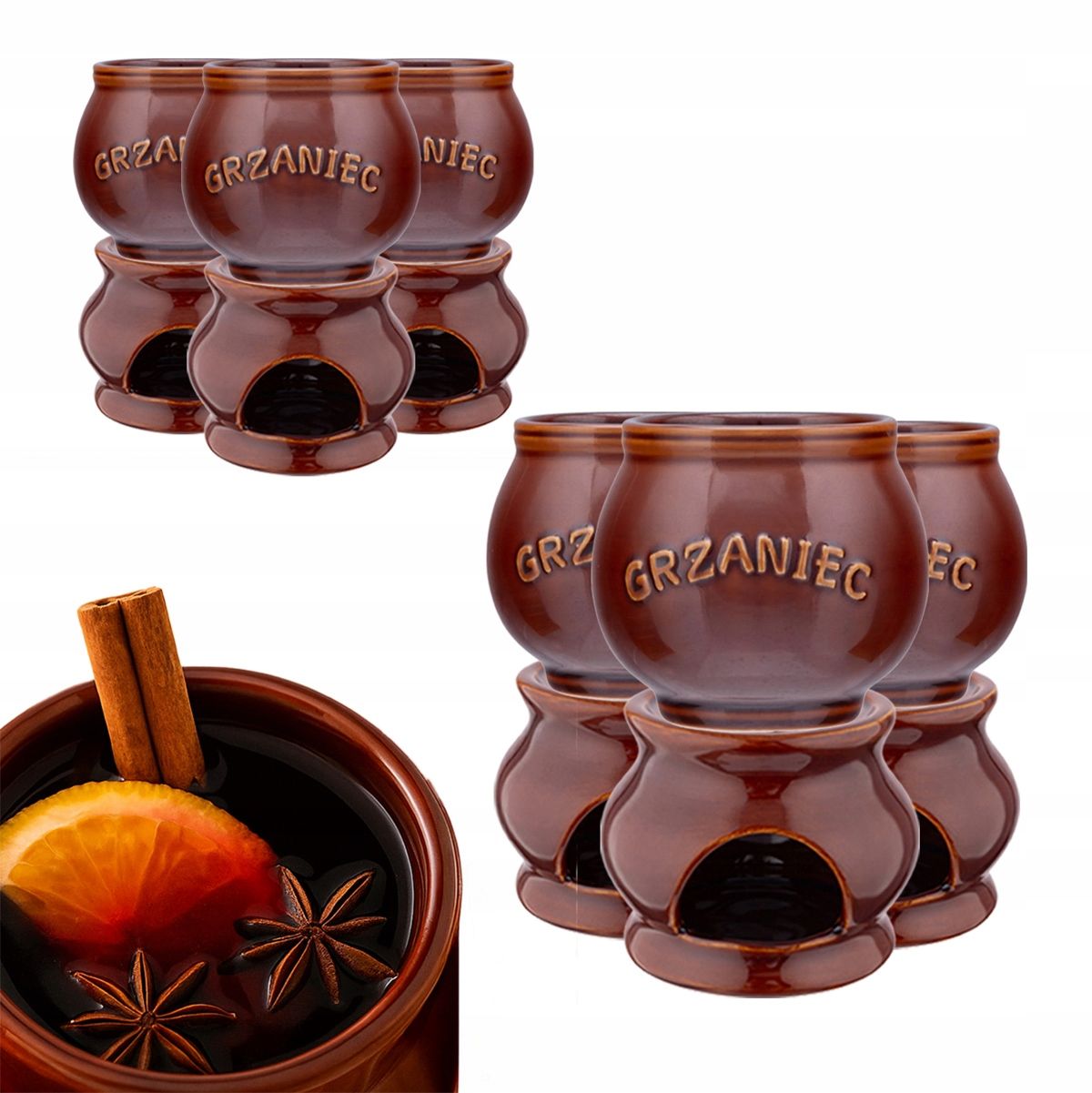  Tassen mit nach gehör für glühwein wein i bier keramik altom design 250 ml 6 pcs.