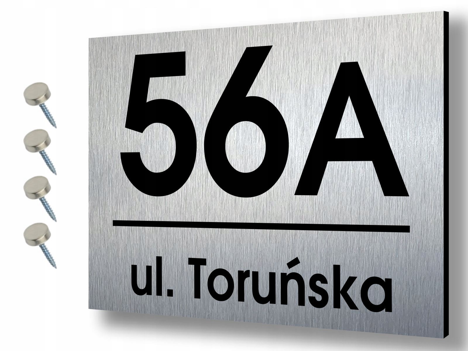  Adreso lentelė skaičius ant namo 50x50 cm aliuminio inox