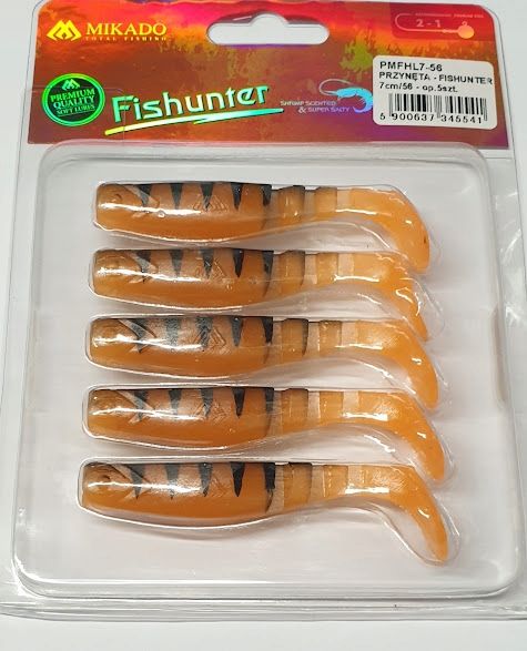  Kanopos mikado fishunter 8cm-108 pakuotėje yra 5 vnt.