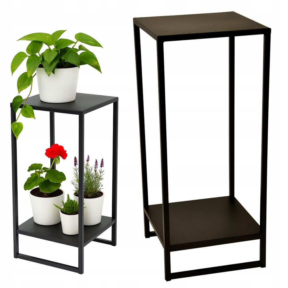  Gėlių stovas staliukas stovas gėlėms stovintis iš plieno 50 cm dab craft lentynėlė