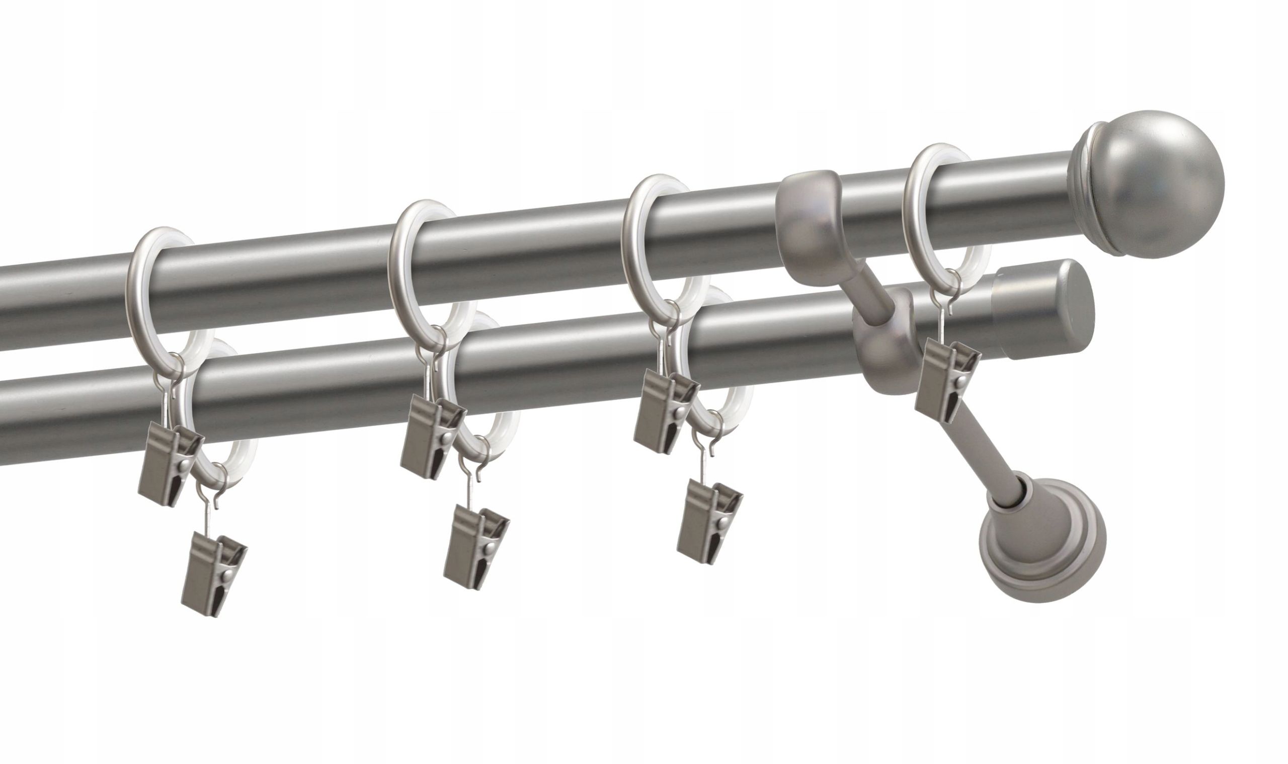  Dvigubas karnizas satinas 19 mm 240 cm