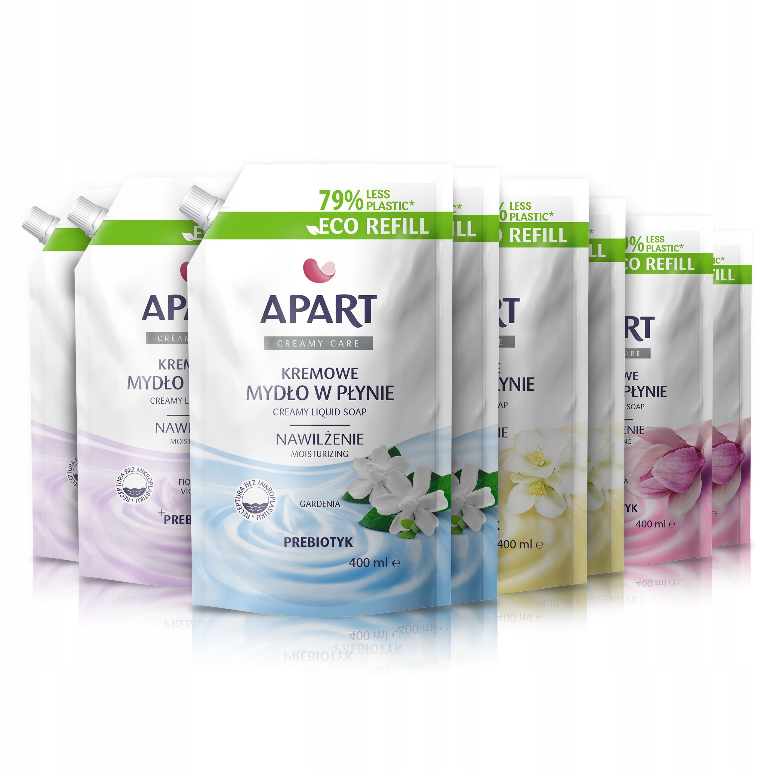  Apart gėlių care komplektas 8 kompiuterių. kreminiai skystas muilas papildymas 3200ml