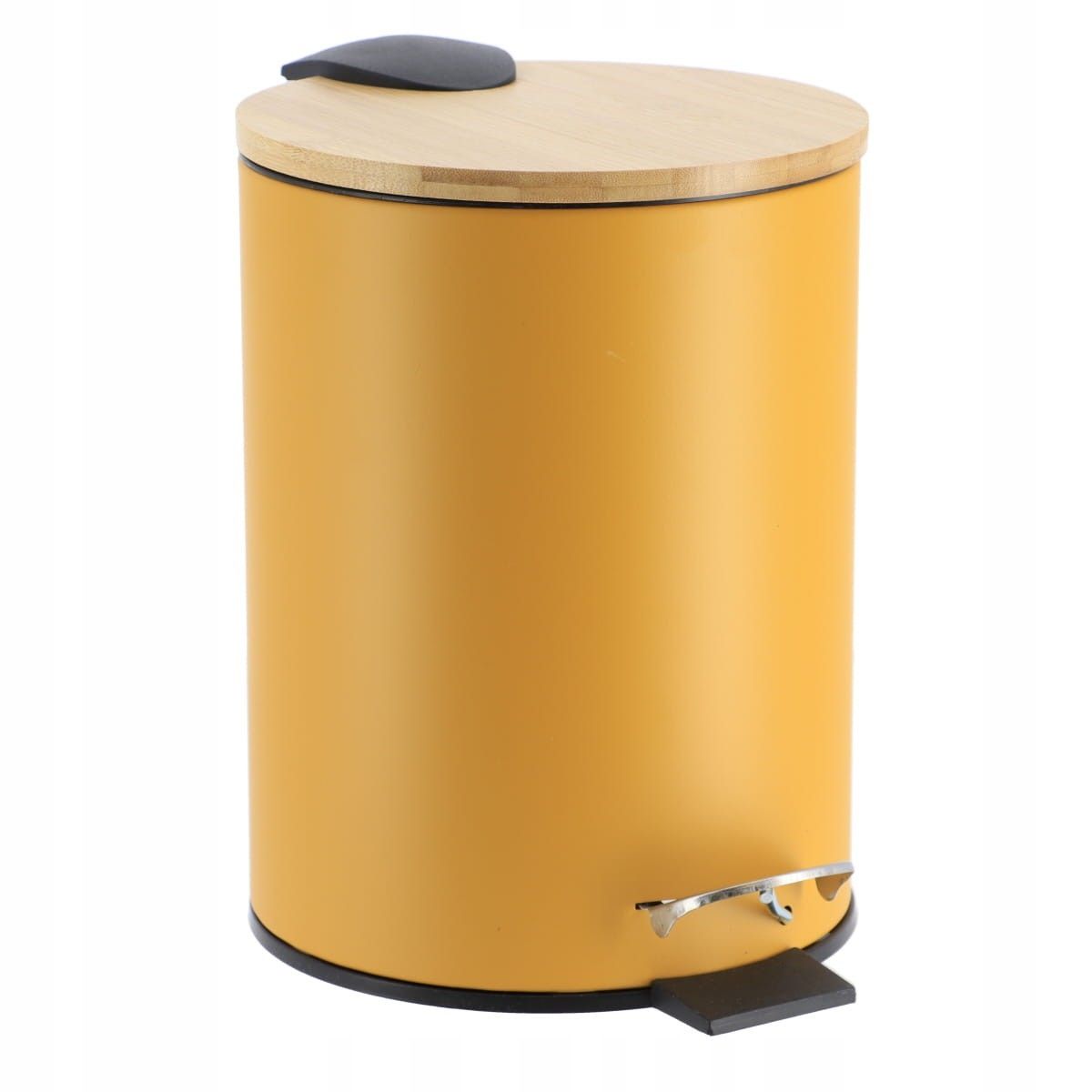  Trash can lid bamboo white modern
