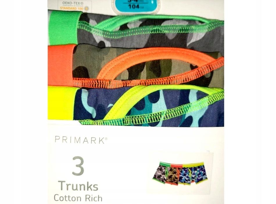  Boxerky nohavičky na 6-7 rok primark 122 7 párov čierny